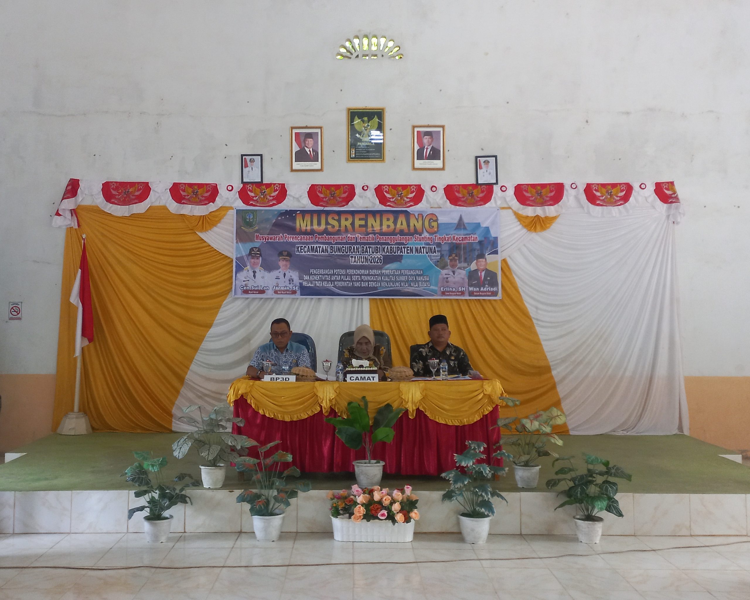 You are currently viewing MUSRENBANG. Musyawarah Perencanaan Pembangunn dan Tematik Penanggulangan Stunting Tingkat Kecamatan yang Bertempat di Desa Semedang Kecamatan Bunguran Batubi Kabupaten Natuna. Semedang, 22 Januari 2026.
